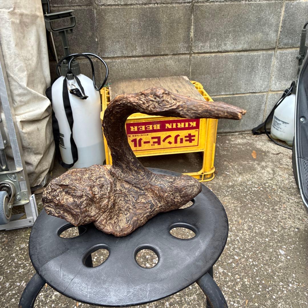 縁起物 ビンテージ木製置物 自然