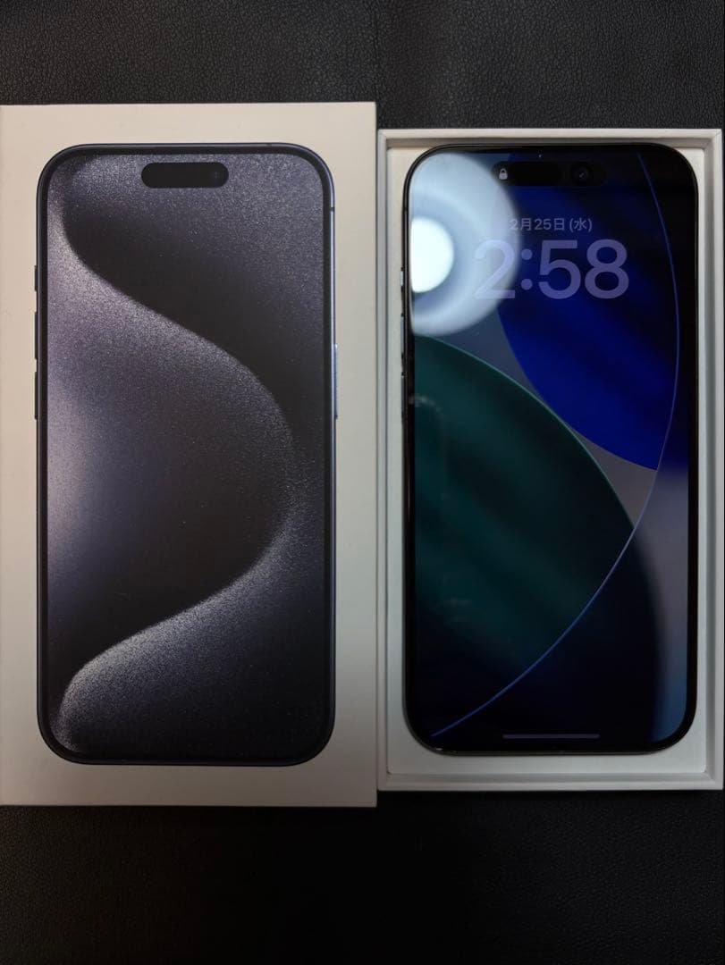 美品iPhone15Pro 128GB 本体 箱付き