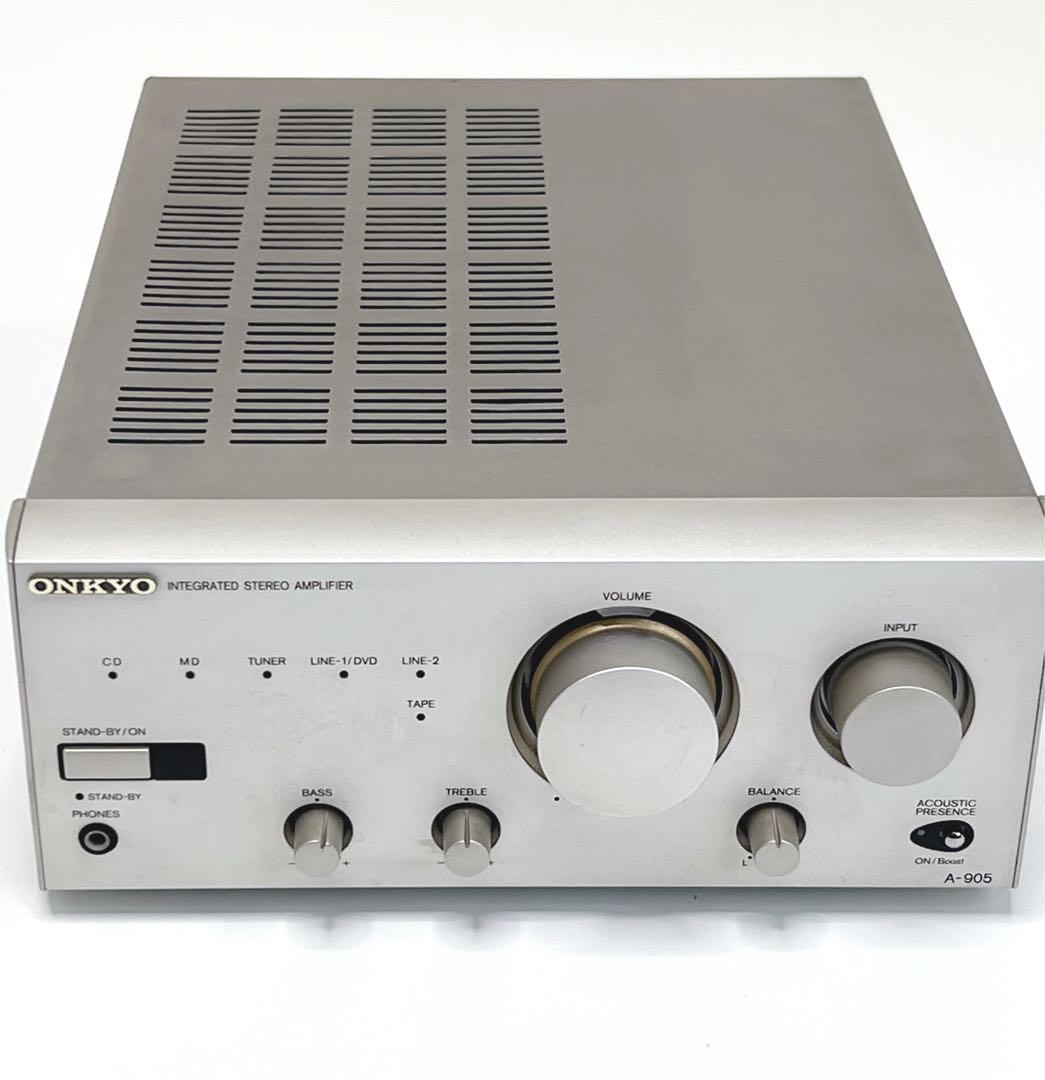【良品】 ONKYO T-405W A-905 FM/AMチューナー　アンプ