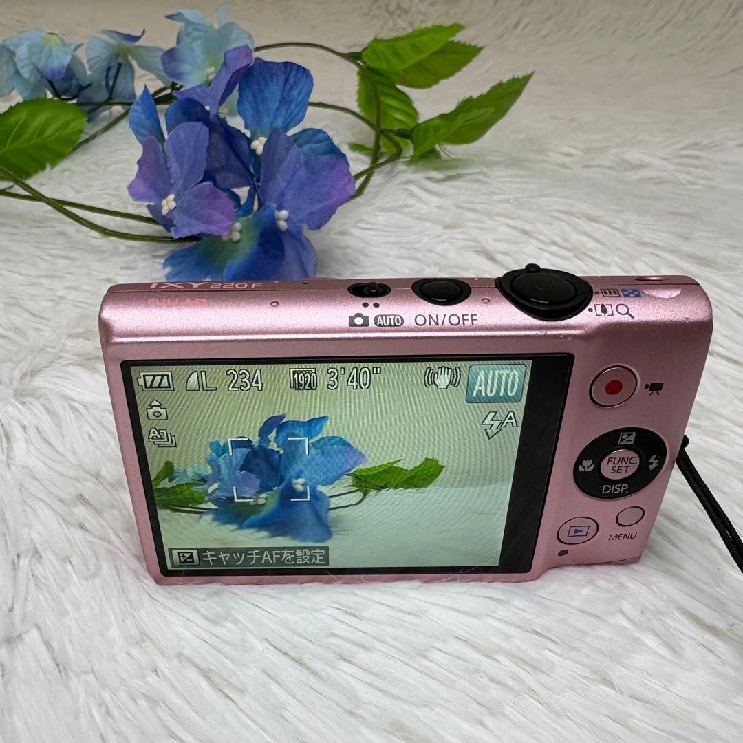 Canon カメラ　IXY 220F PC1733 ピンク コンデジ　訳あり