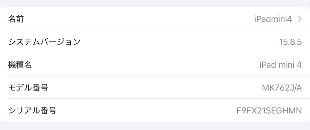 iPad本体 Apple iPad mini 4 Wi-Fi + Cellular 128GB