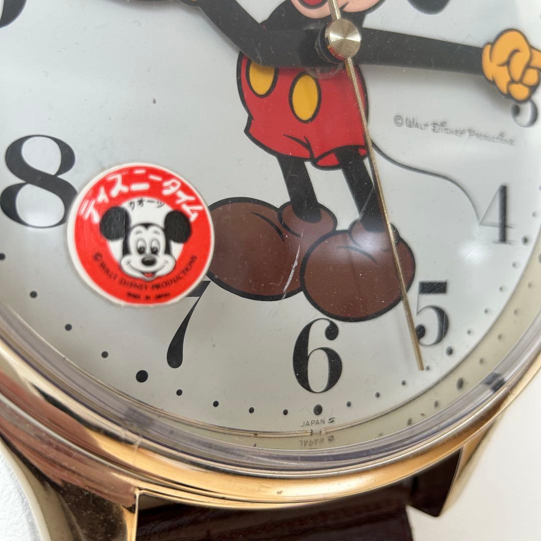 DISNEY* ミッキーマウス 腕時計型 壁かけ時計 アンティーク レトロ