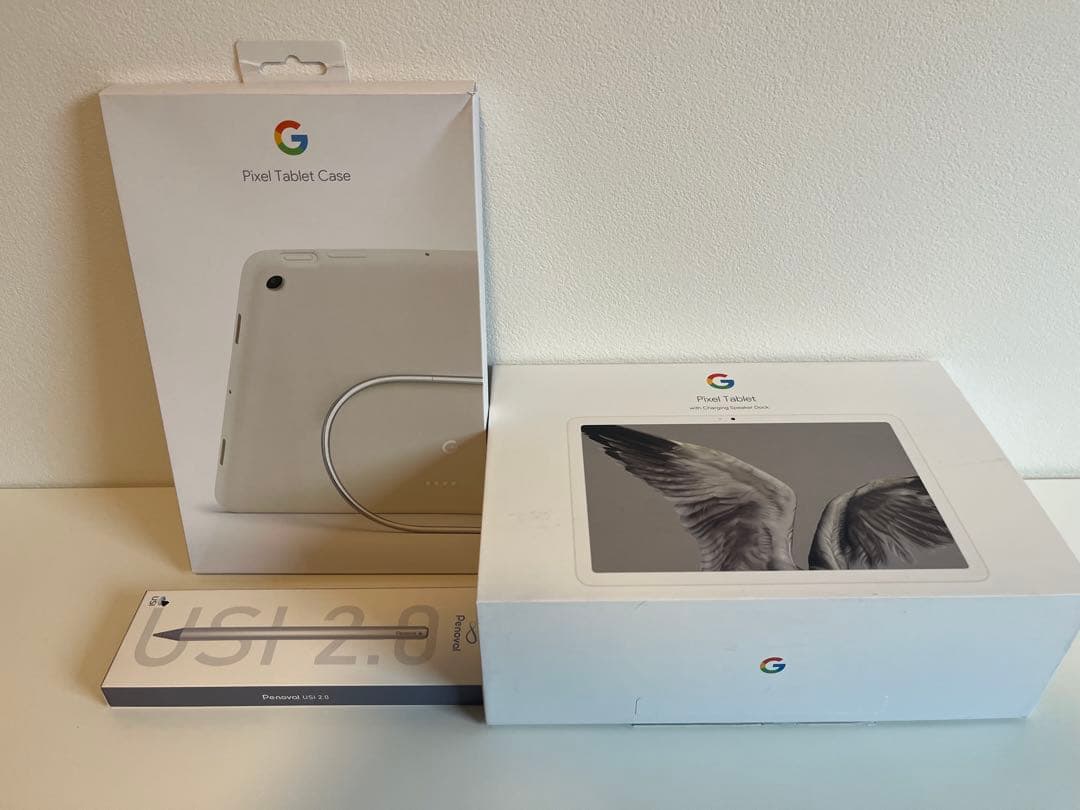 Google Pixel Tablet 純正スピーカー充電台、スタイラスペン付
