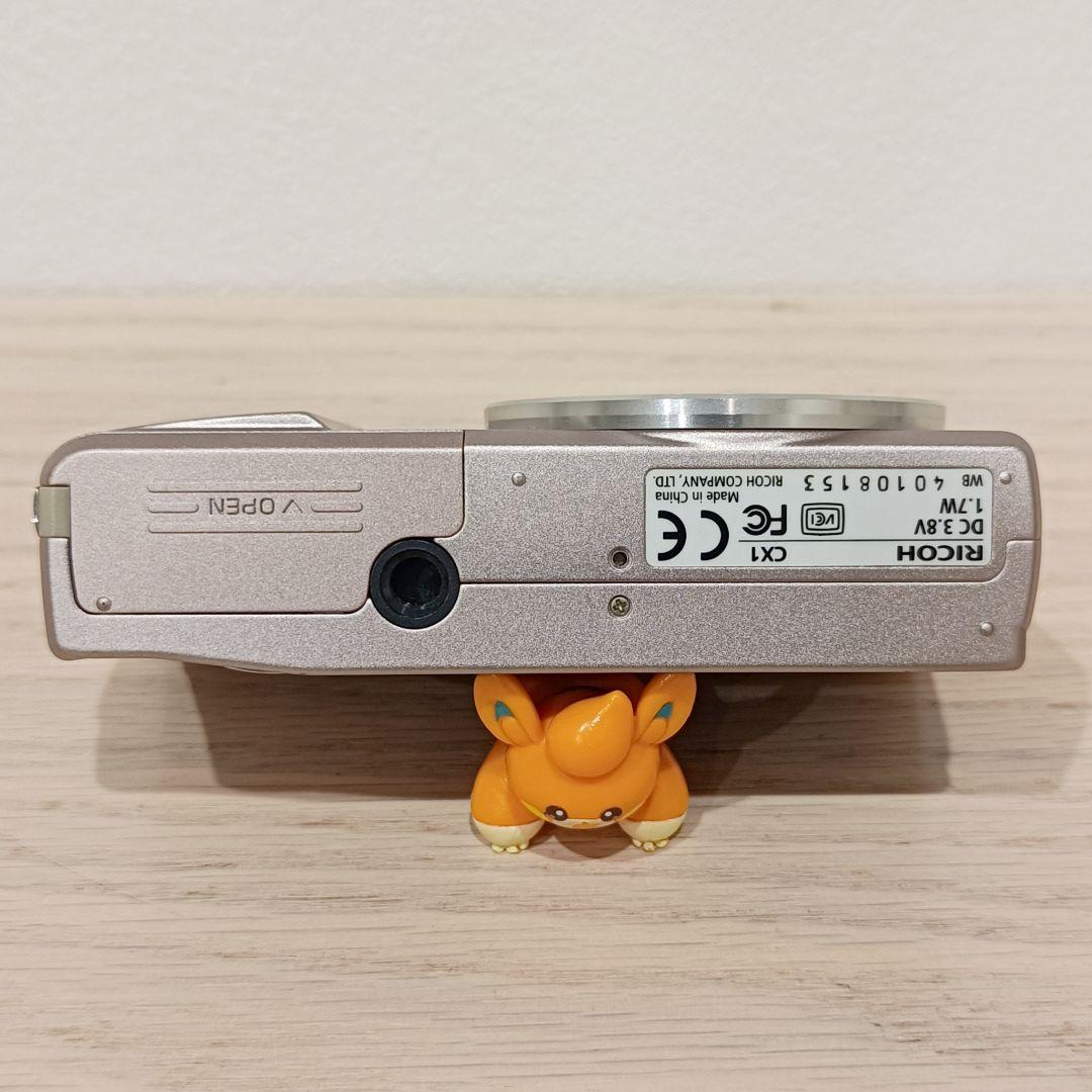 美品 ジャンク RICOH CX1 ピンク デジカメ 充電器 付属品多数