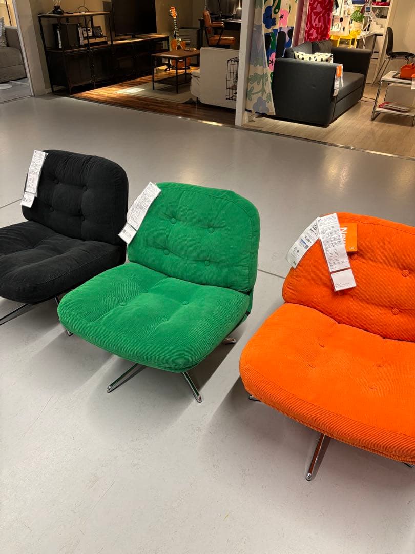 【新品◇◆未開封】IKEAディヴリンゲ 1人掛けソファ回転パーソナルチェア 椅子