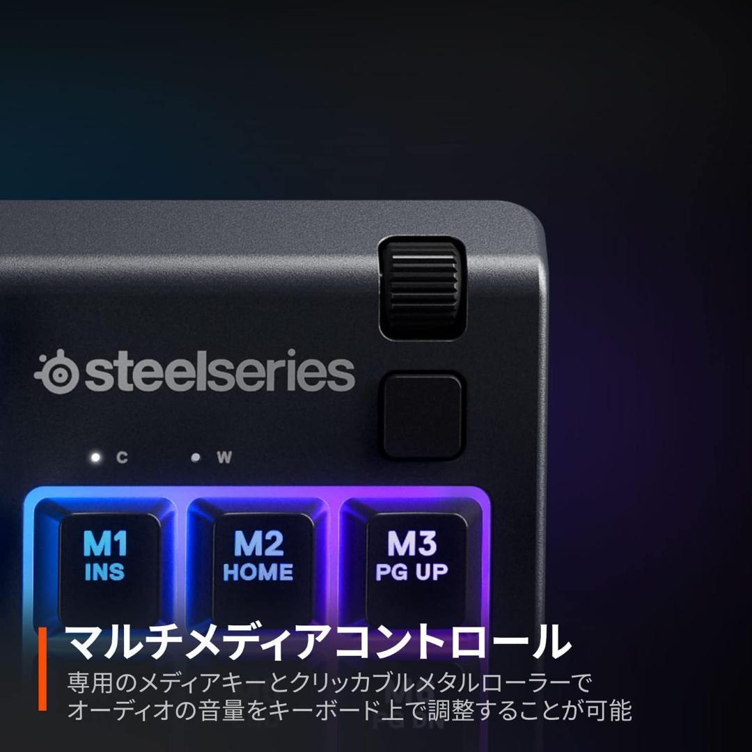 SteelSeries ゲーミングキーボード 有線 Apex 3 TKL 日本語