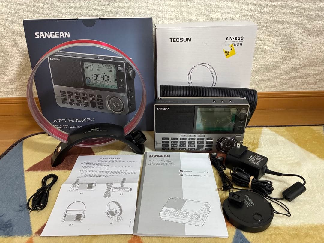 【極美品】SANGEAN ATS-909X2J 国内正規品 ループアンテナ付き