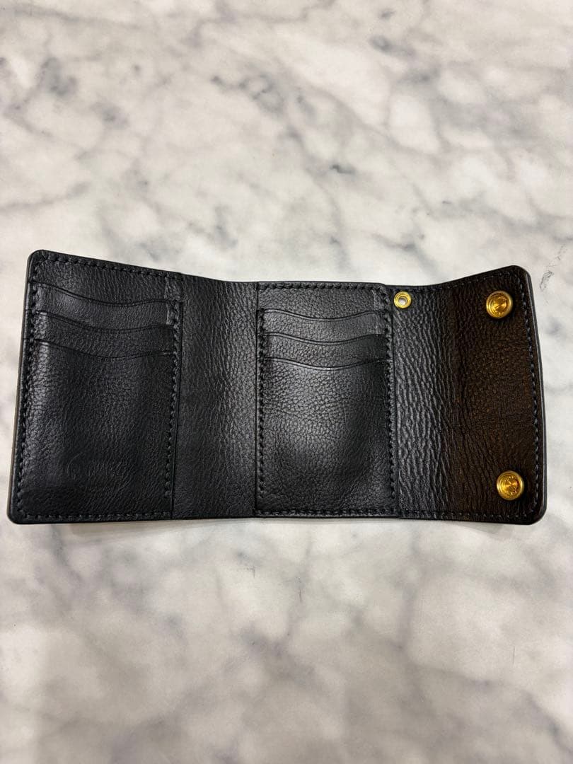 三つ折り　ハンドメイド　ウォレット