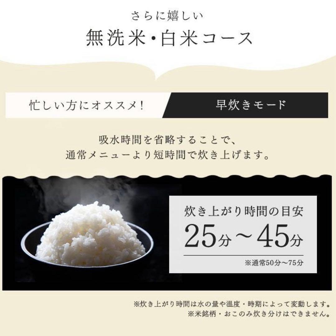 IRIS OHYAMA 炊飯器 10合 銘柄炊き ブラック2023年製