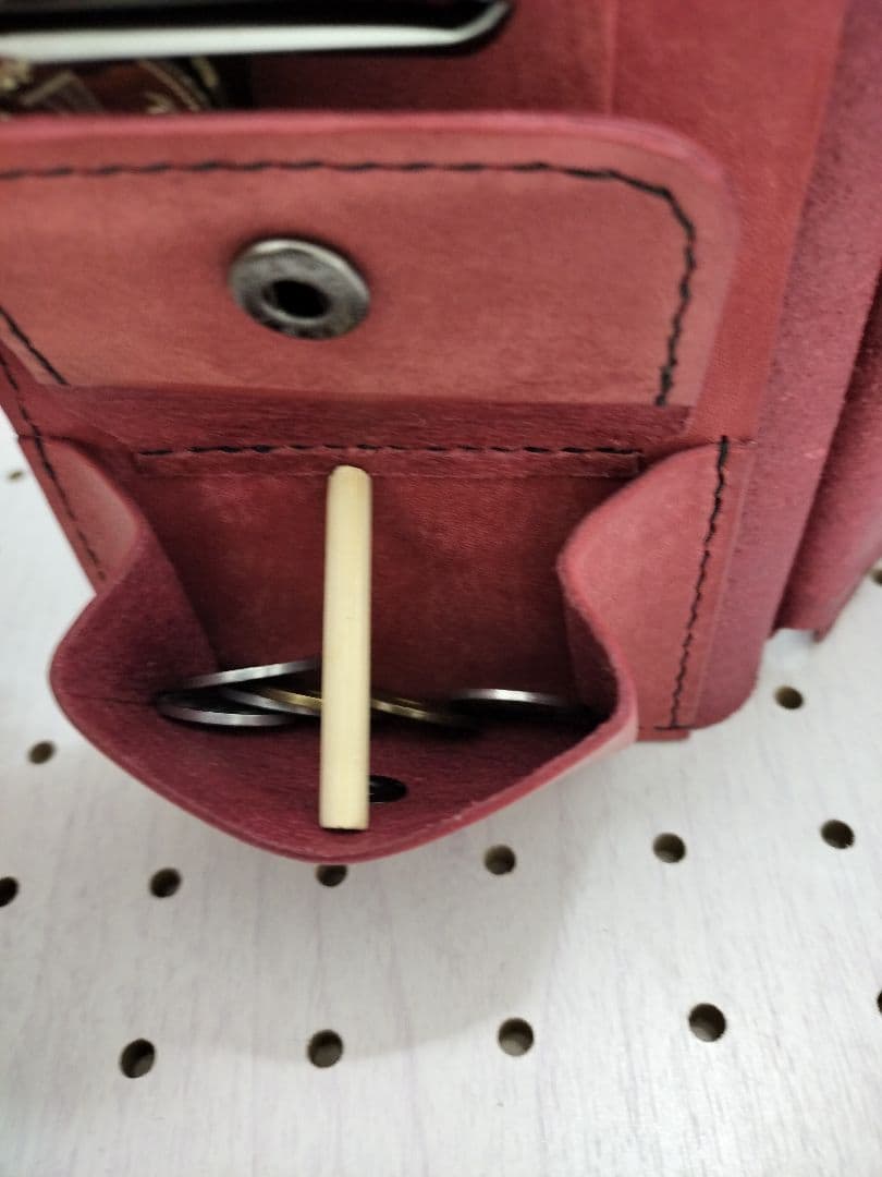 【訳あり：試作品】キャッチャー財布　本革財布　ハンドメイド　長財布