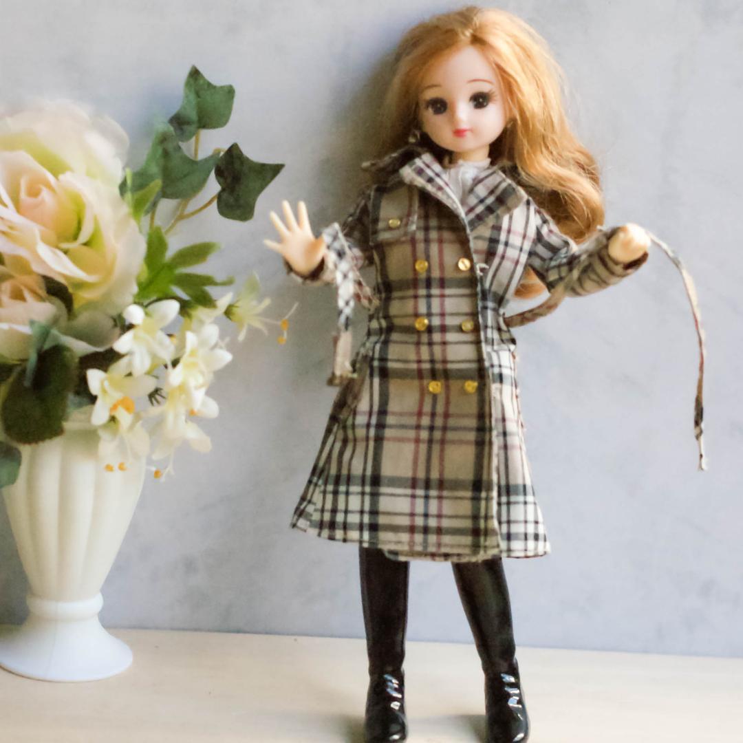 6.リカちゃん ハンドメイド服 気分はスパイ!?トレンチコート6点セット