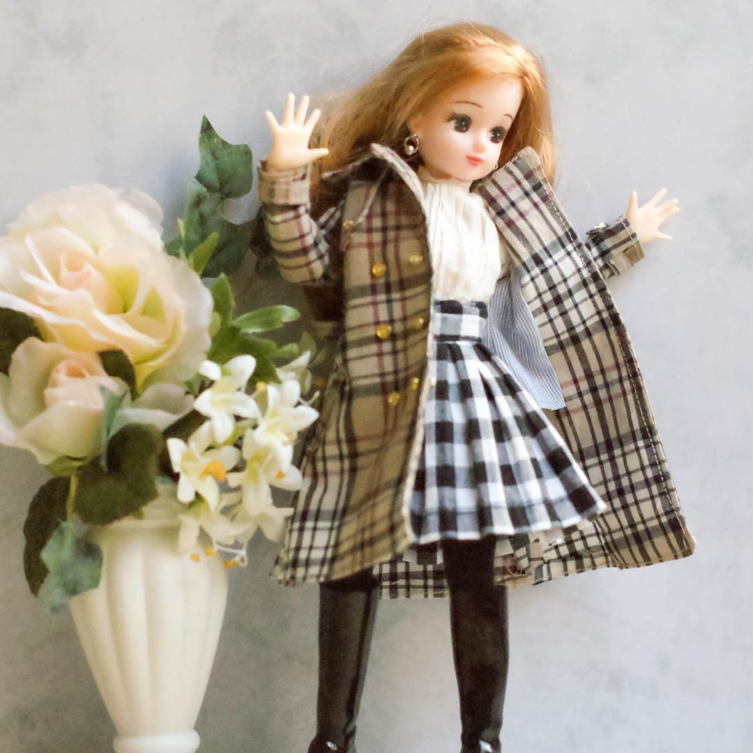 6.リカちゃん ハンドメイド服 気分はスパイ!?トレンチコート6点セット