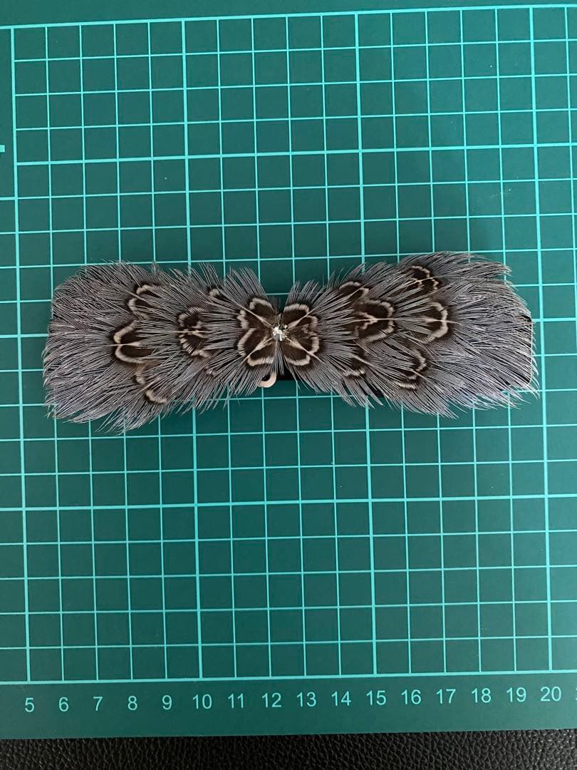 コウライキジの羽 手作り蝶ネクタイ