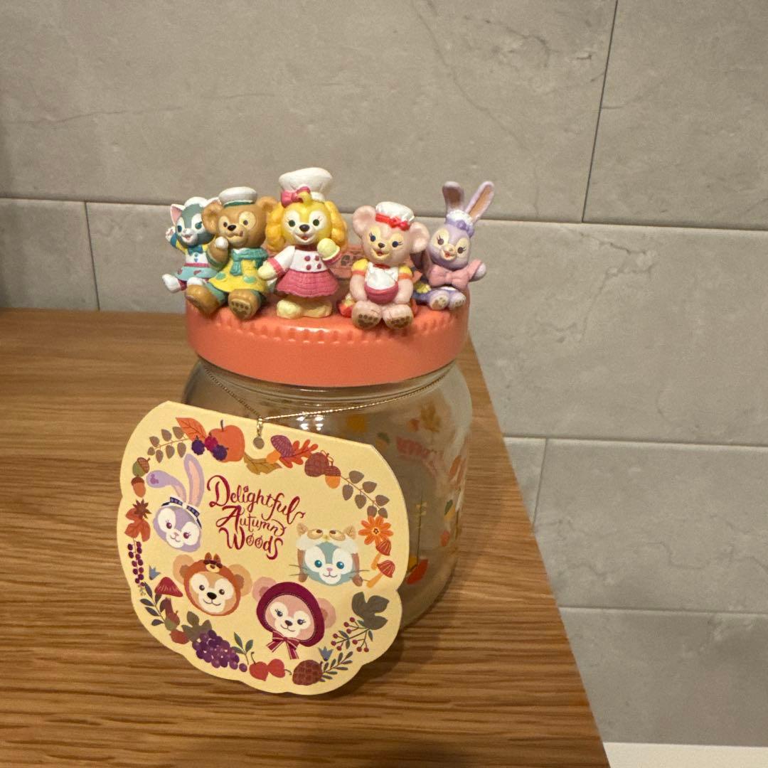 ディズニー　ダッフィー&フレンズ　空き瓶•ガラス瓶　5個セット、タグ付き