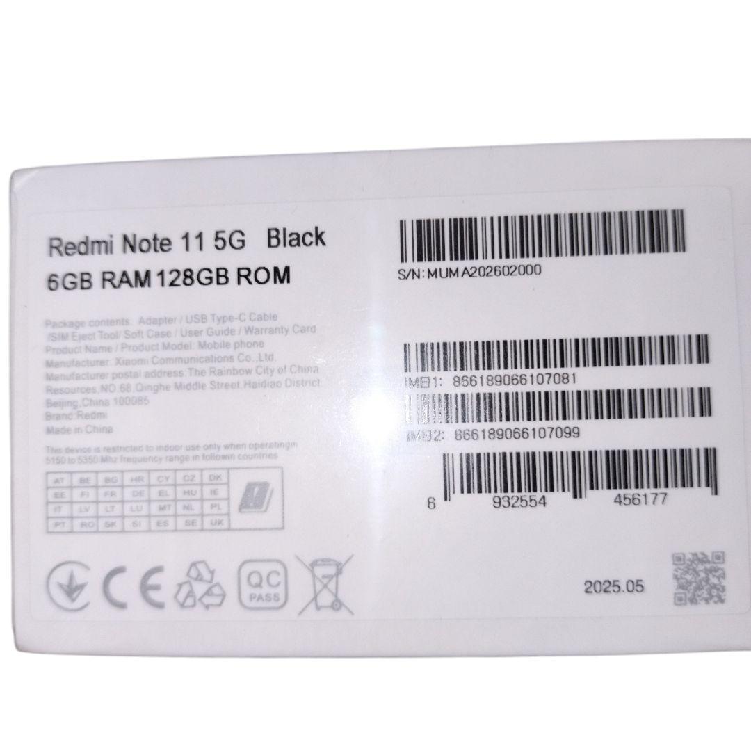 週末セ−ル Xiaomi Redmi Note 11 5G 黒