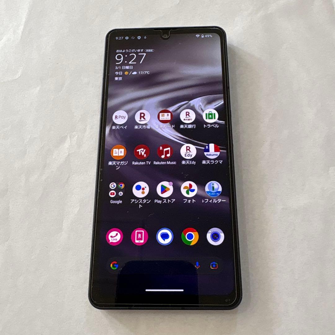 SHARP SIMフリースマホ AQUOS sense6 ブラック