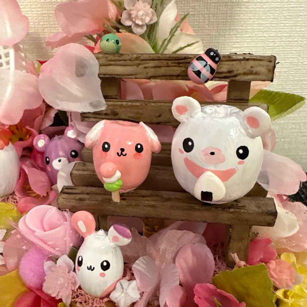 【一点もの】ひな☆桜の飾り