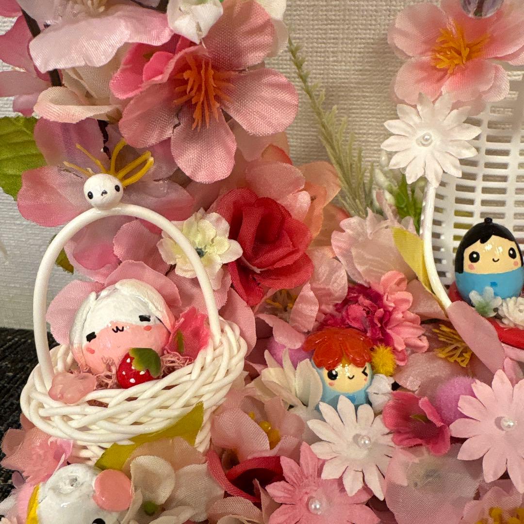 【一点もの】ひな☆桜の飾り