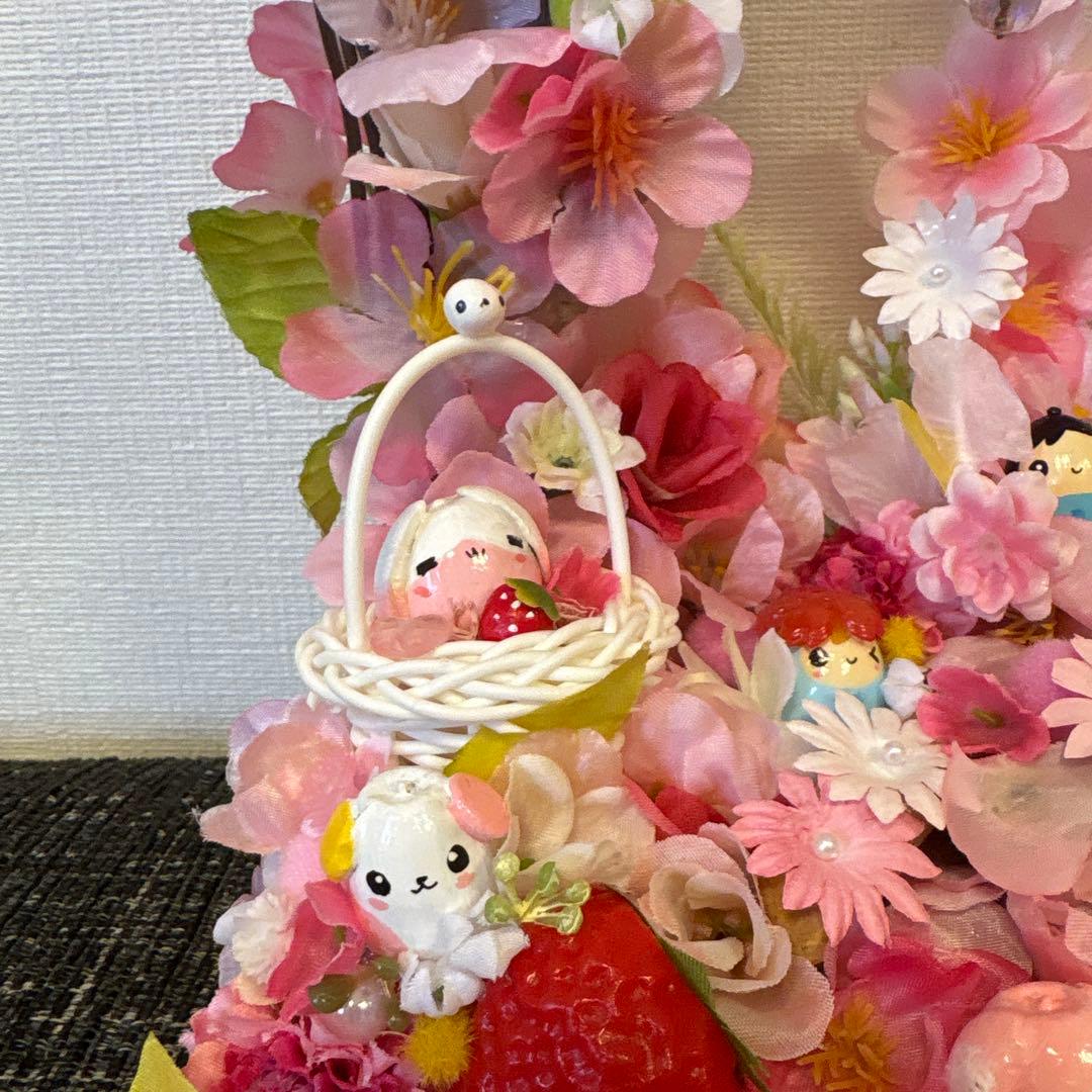 【一点もの】ひな☆桜の飾り