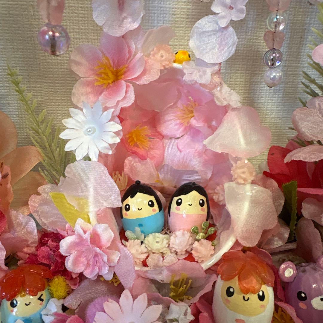 【一点もの】ひな☆桜の飾り