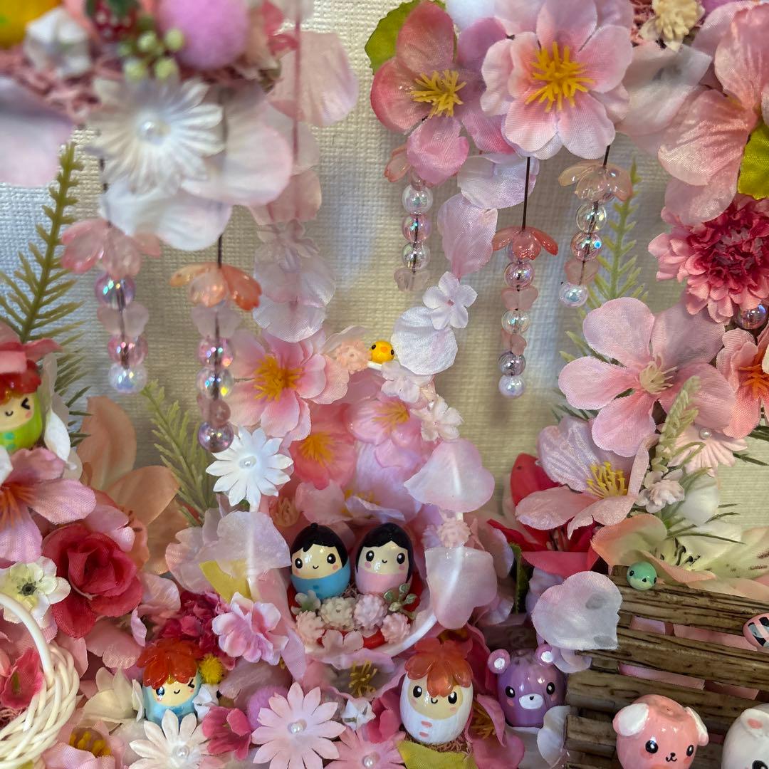 【一点もの】ひな☆桜の飾り