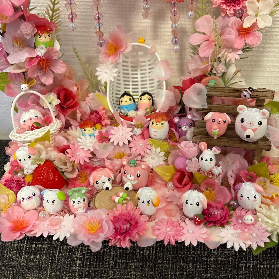【一点もの】ひな☆桜の飾り