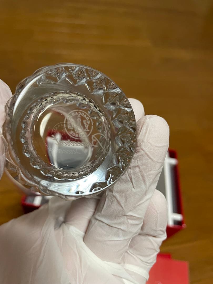 【Baccarat】 ペアグラス 高さ約12cm【新品未使用】
