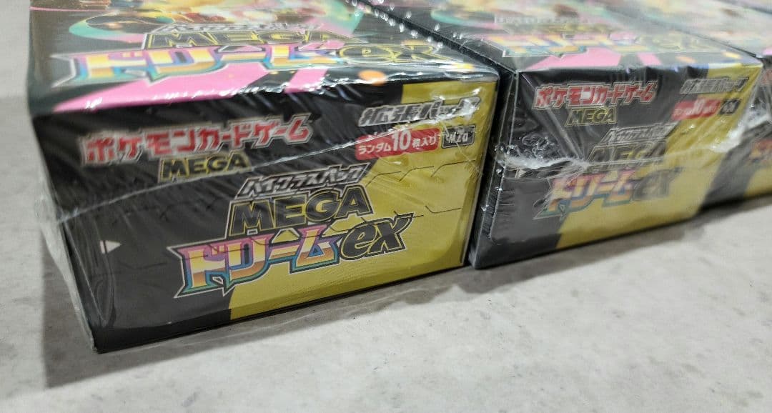 【新品未開封】ポケモンカードゲーム MEGAドリームex 4BOX シュリンク付