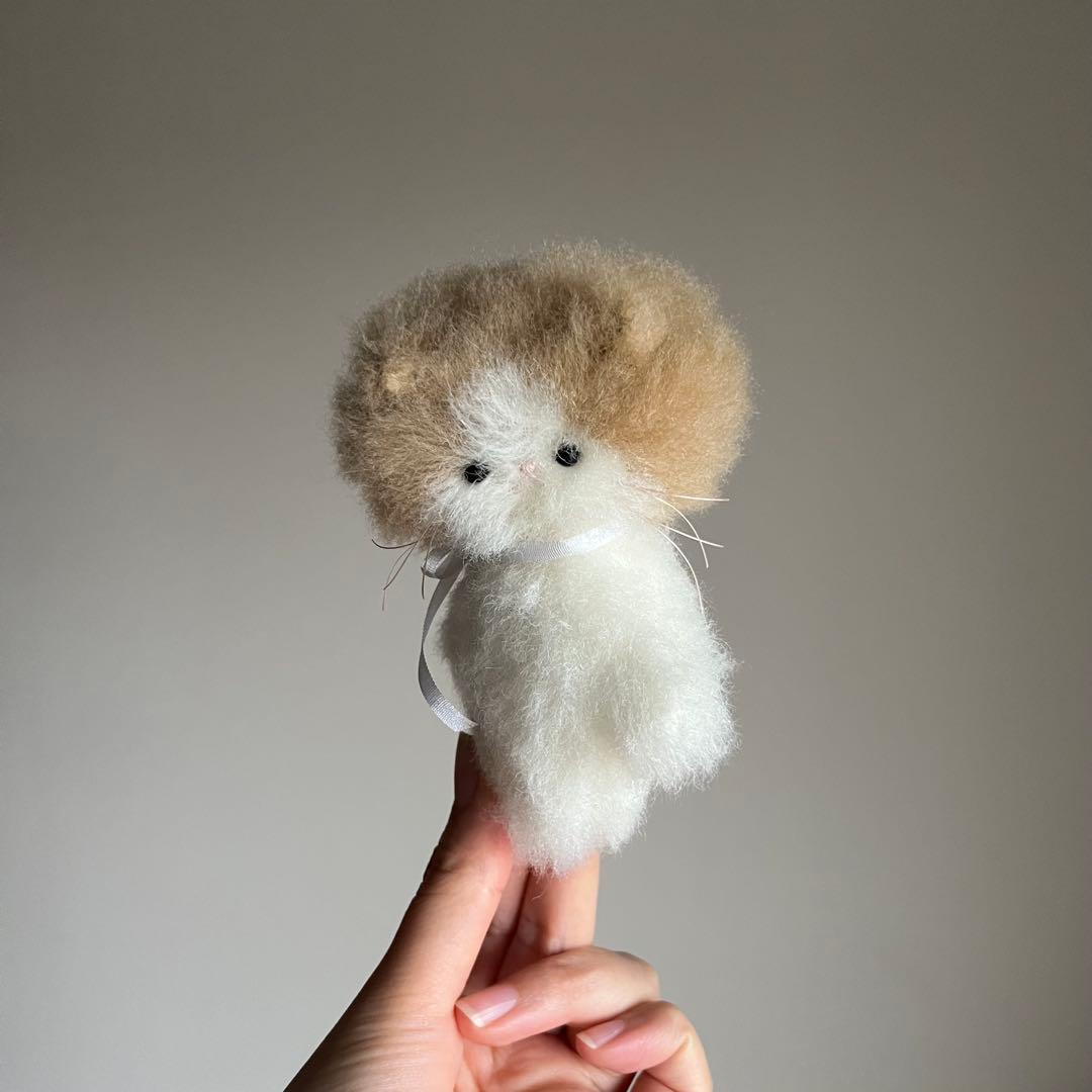 ミルクティー　ちいさなネコ　猫　ぬいぐるみ　作家　テディベア　アートドール　12