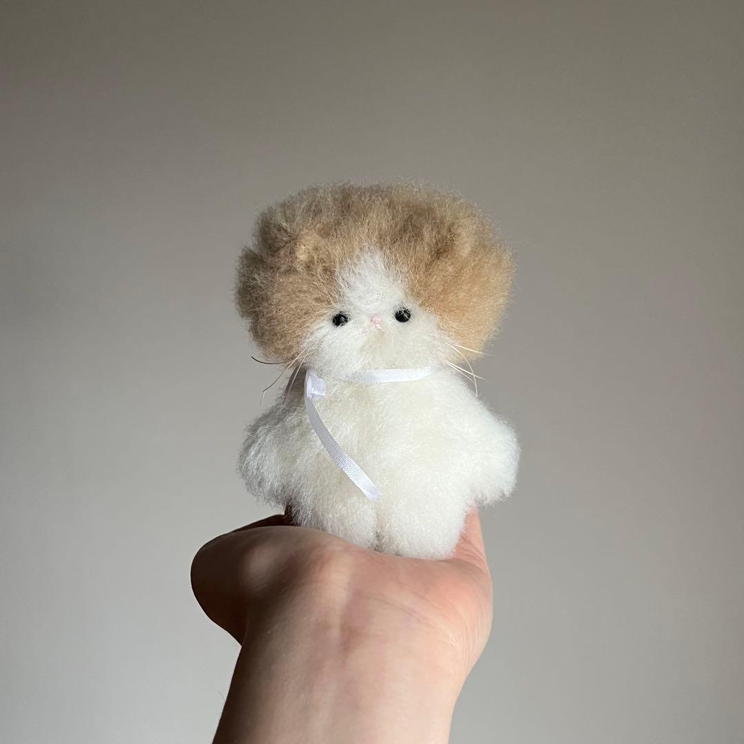 ミルクティー　ちいさなネコ　猫　ぬいぐるみ　作家　テディベア　アートドール　12