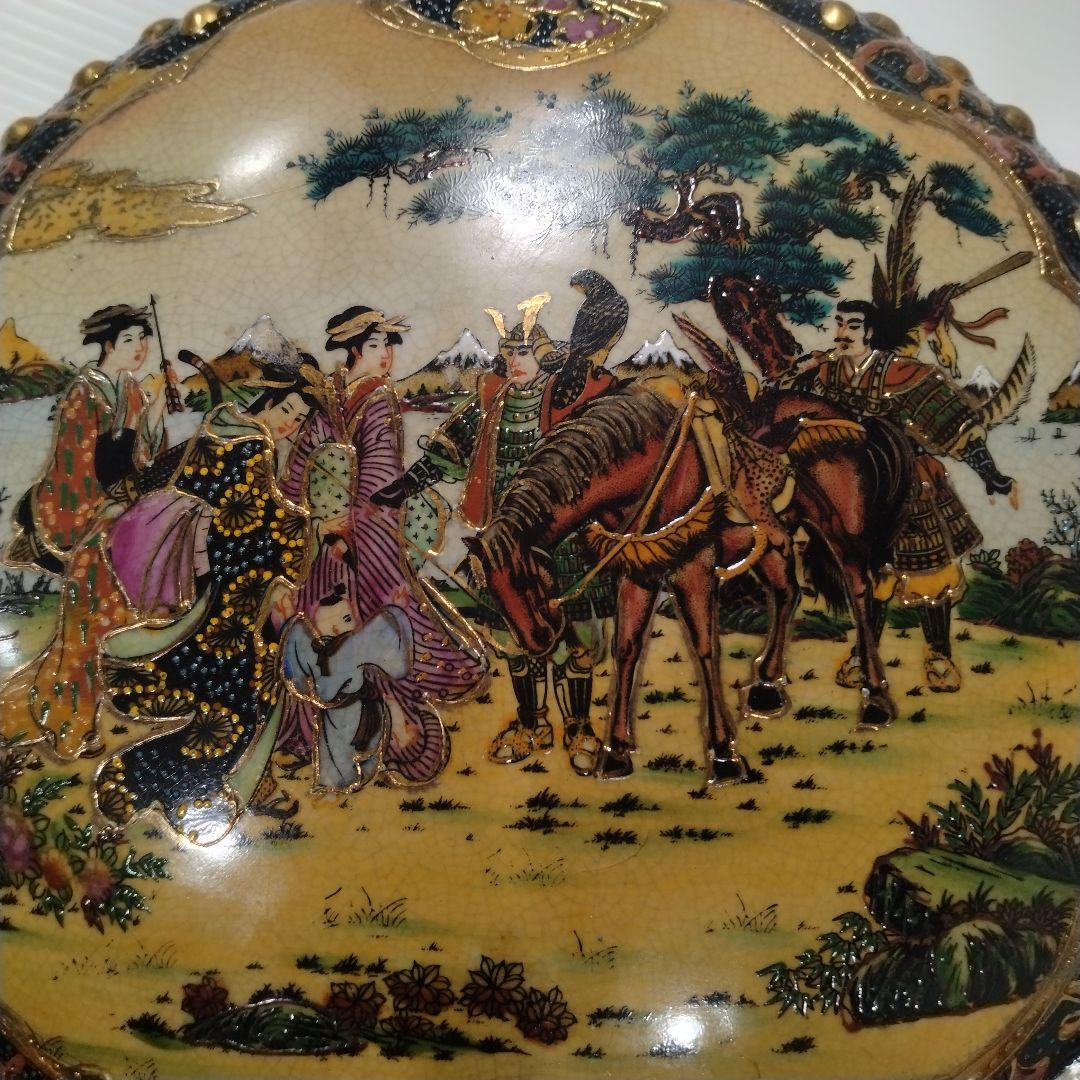 薩摩焼 金襴手 金彩 色絵 色錦 豪華絢爛 飾り 太鼓 古美術 和太鼓 置物