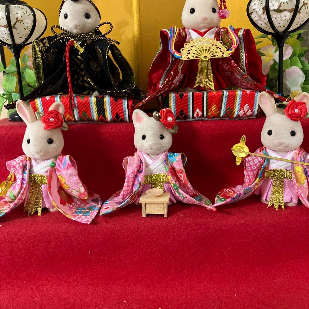 yuuu78♡ ひな祭り　シルバニア ハンドメイド 着物