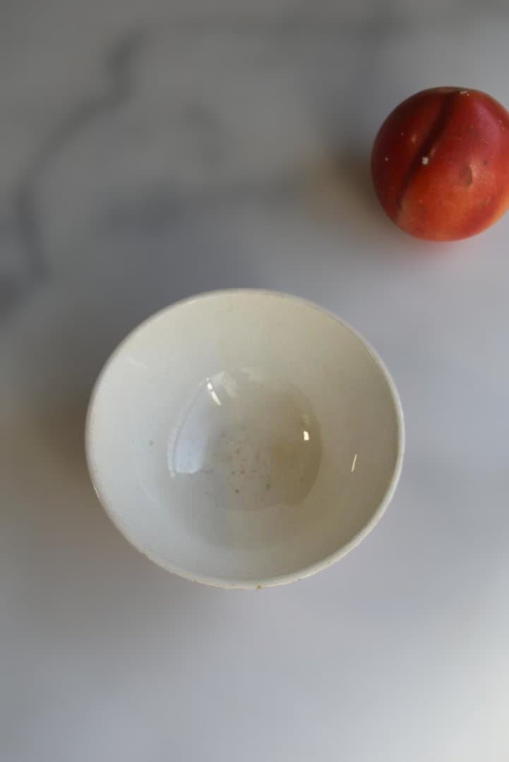 DIGOINサルグミンヌ　トーション柄のカフェオレボウル　フランスアンティーク
