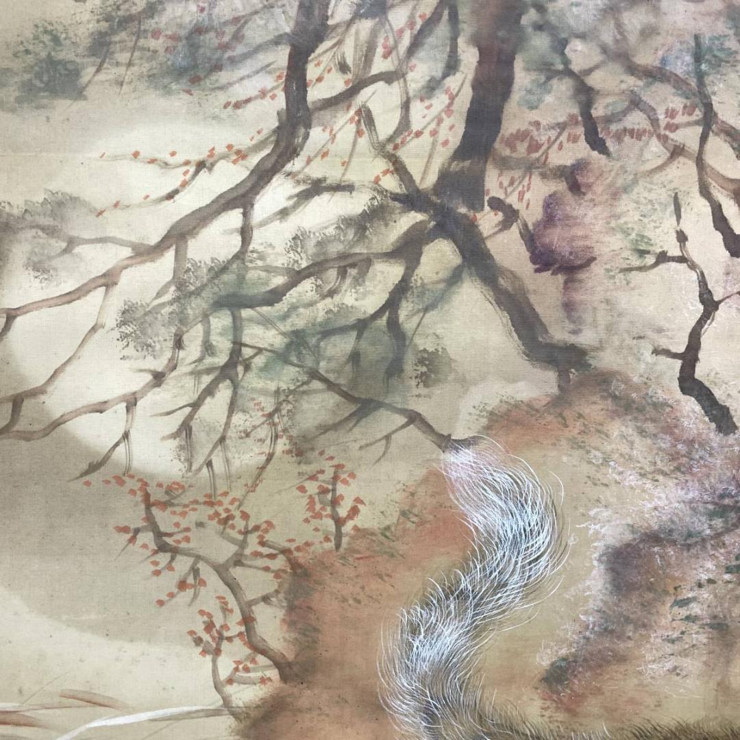 真作/橋本光風/猛虎図/寅/大幅/布袋屋掛軸A-277