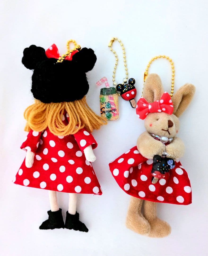 Kyokotan様　ハンドメイド❉ドールチャーム＆うさぎチャーム❉バッグチャーム