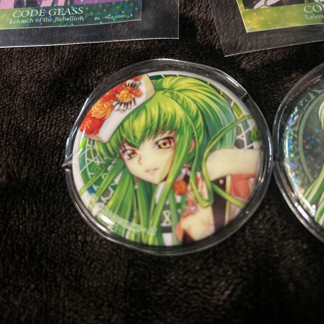 コードギアス Ｃ.Ｃ. ルルーシュ スザク ユーフェミア 缶バッジ 特典