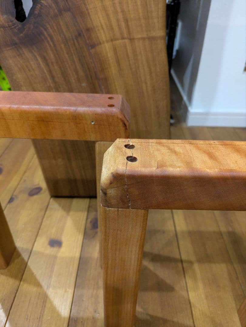 桑　一枚板　無垢材　ベンチ　イス　家具　ハンドメイド　スツール　貴重