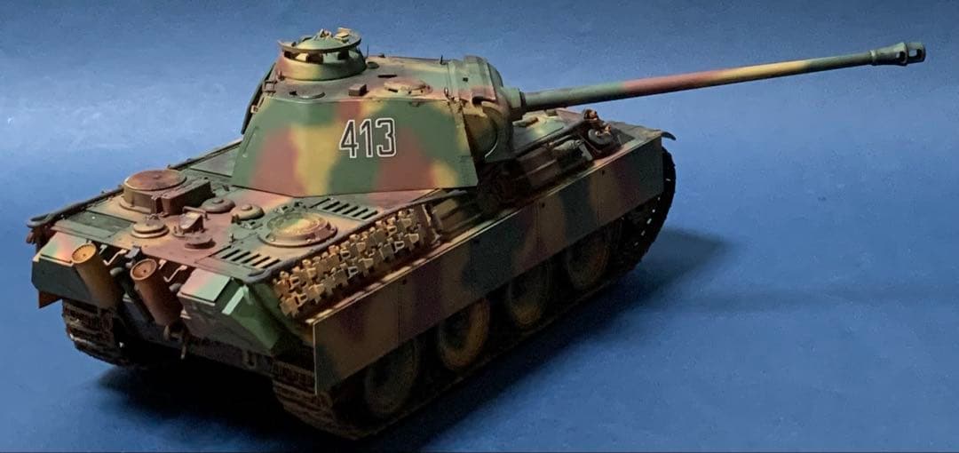 タミヤ マスターワークコレクション パンサー 重量感塗装追加 完成品