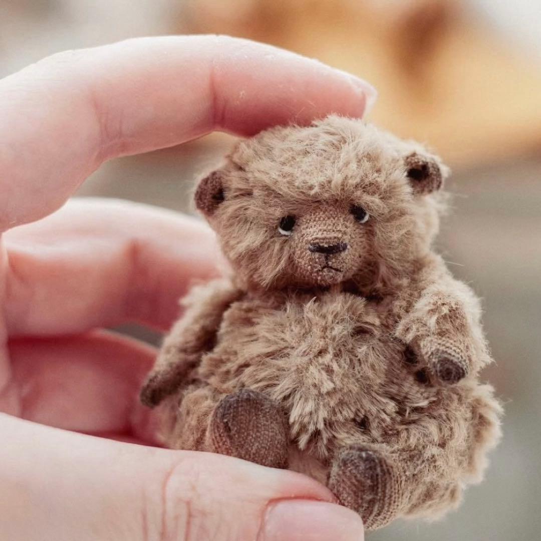 む！くまさん アーティストベア テディベア 海外作家様 ロシア ミニチュア