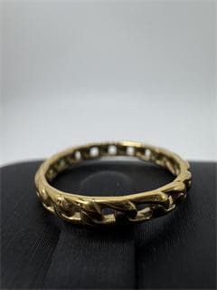 STAR JEWELRY日本製K18ゴールド チェーンデザインリング