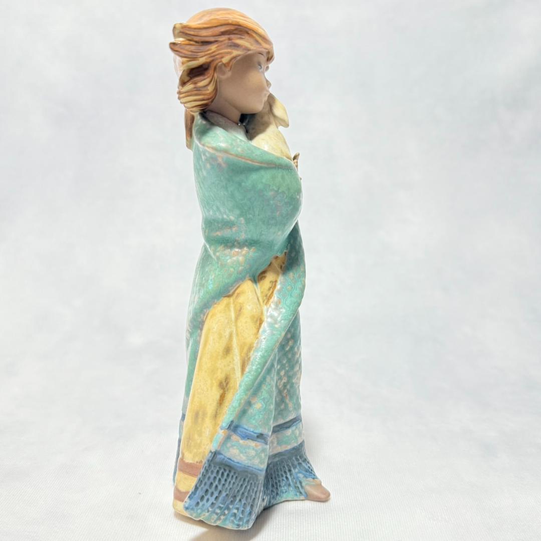 希少☆LLADRO リヤドロ フィギュリン 少女と羊 やっと会えた仔羊 置物