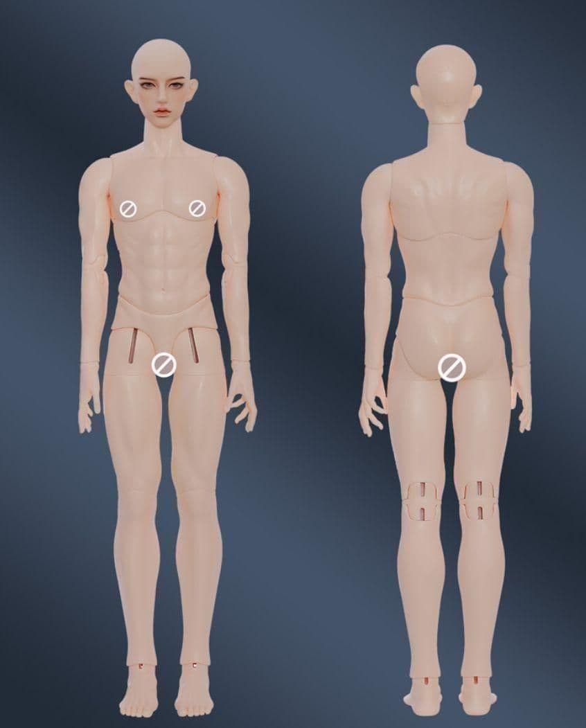 AS80 BJD 1/3 ドール本体 Wenk　球体関節人形 ハンドメイド