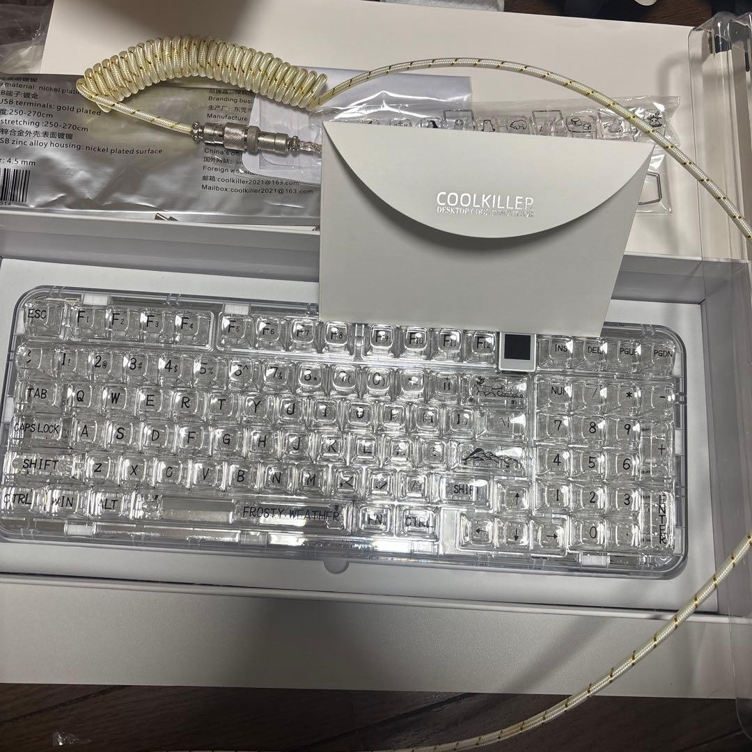 Coolkiller CK98 メカニカルキーボード　クリア　外箱つき