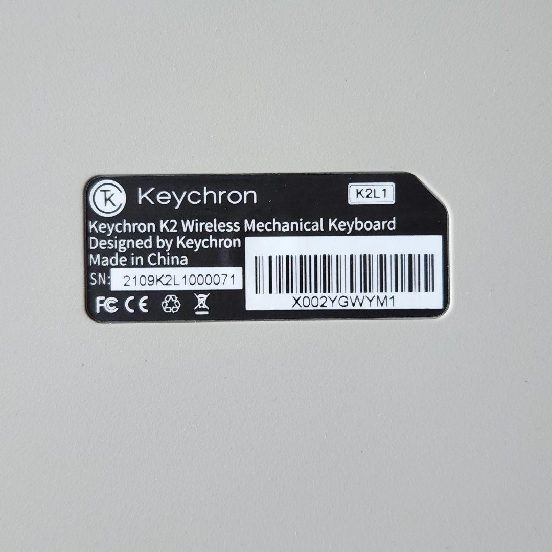 Keychron K2 v2 赤軸 アルミフレーム ノンバックライト
