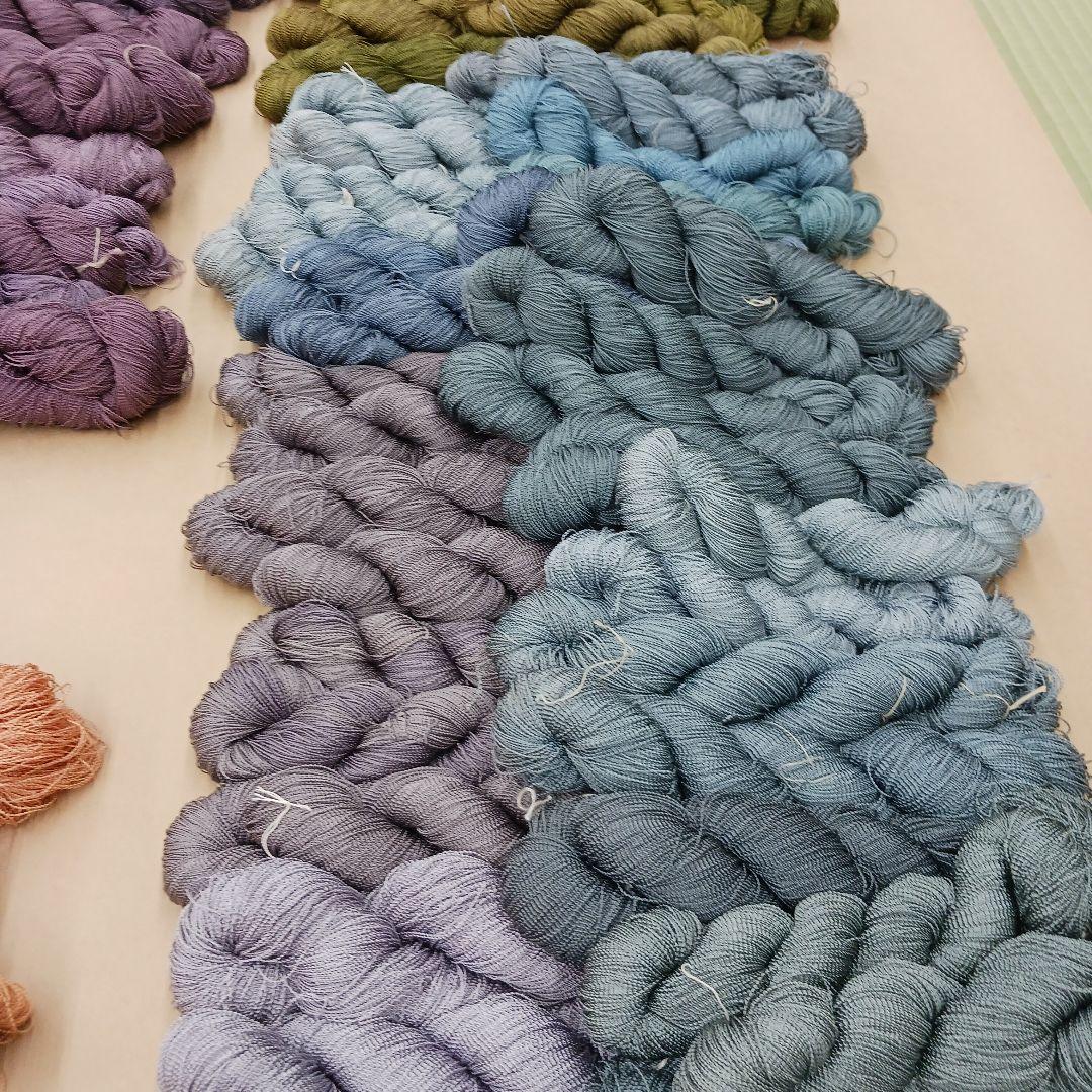 織物、組紐、刺繍手芸用絹糸カベ糸