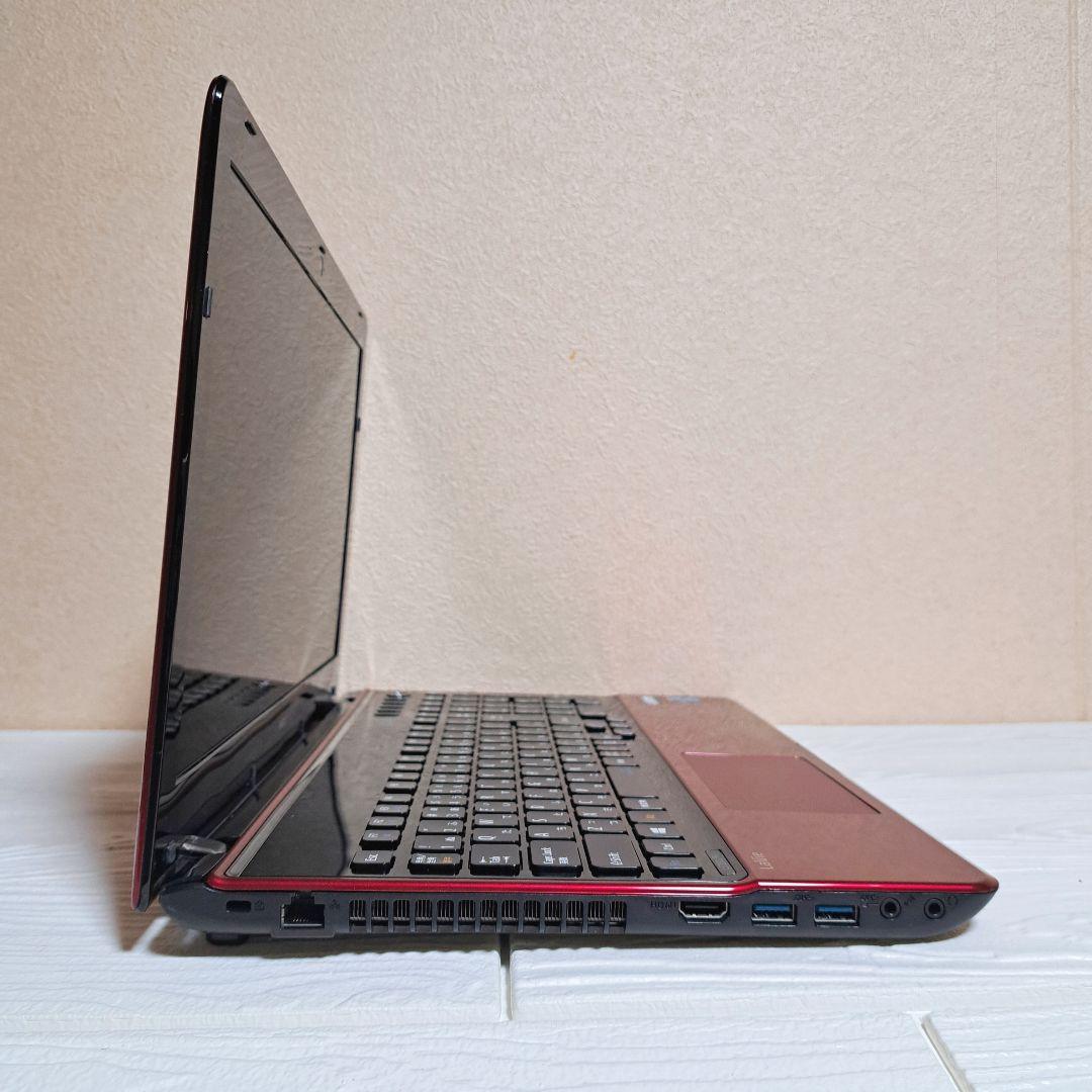NEC Lavie ノートパソコン PC レッド 高速SSD オフィス 薄型
