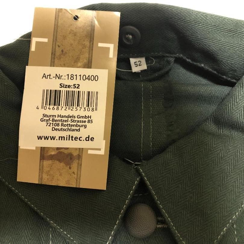 ドイツ軍　独Strum社　M40 HBT 夏用戦闘服上①