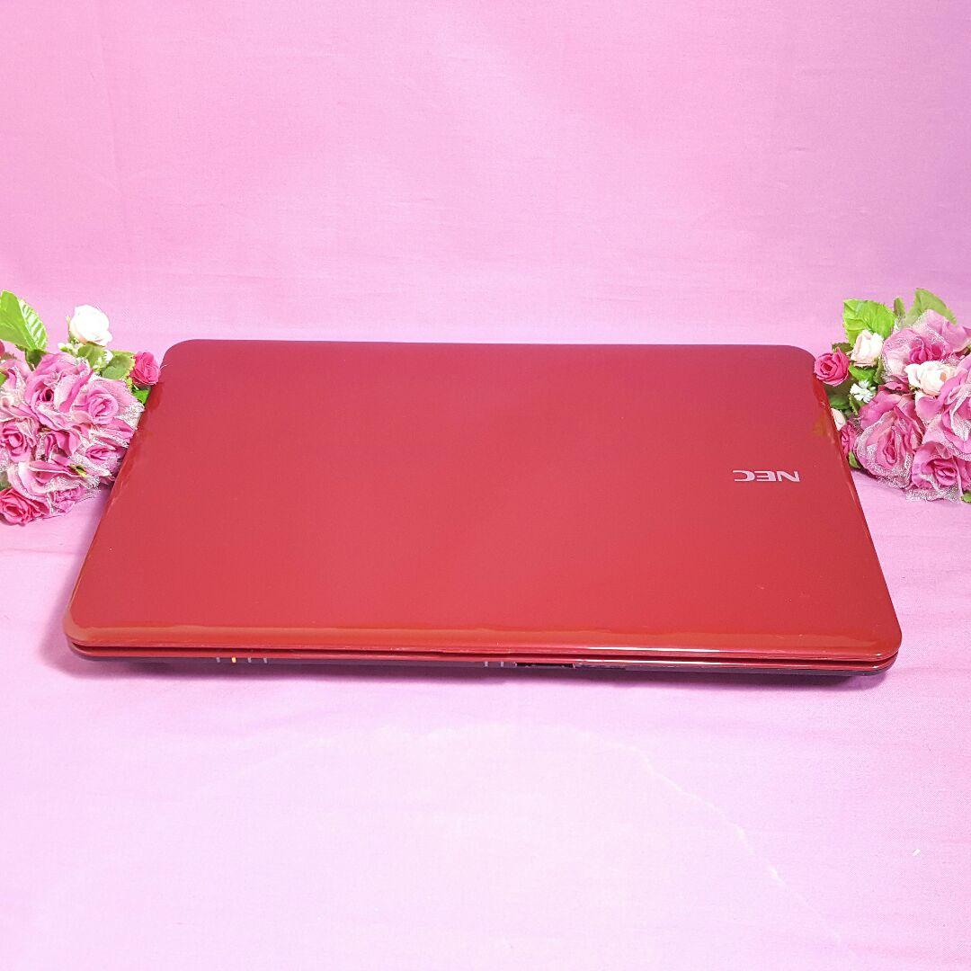 赤色LaVie✳新WIN10✳大容量♢メモリ4G♢HDMI&テンキ&オフィス♢