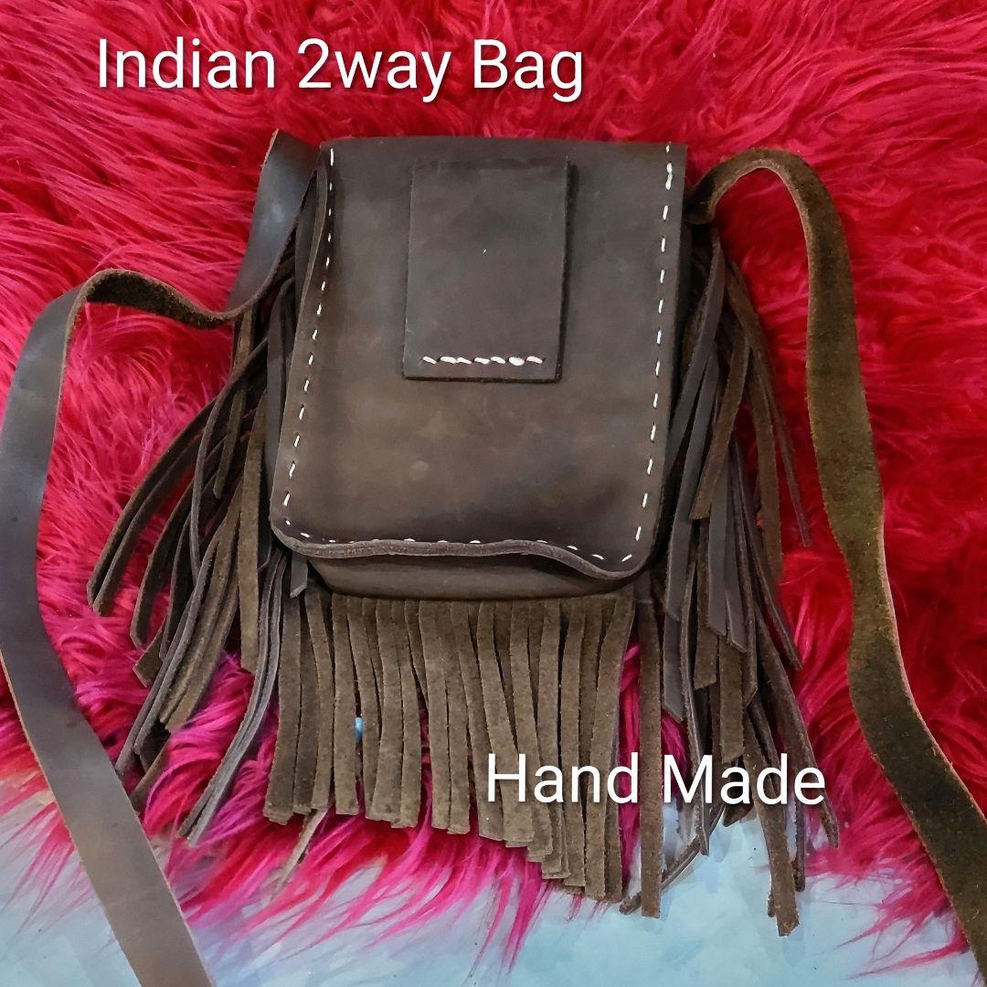 Indian 2way バッグ Hand Made 訳あり特価！