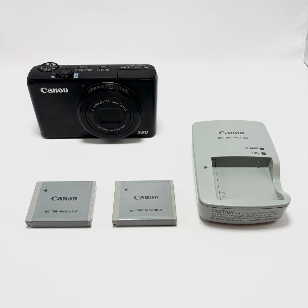 Canon Power Shot S90 ブラック デジタルカメラ PC1429